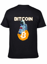 Bitcoin Coin-Crypto Astronaut IN THE MOON Lightweight Cotton T-Shirt – Daily Comfort Graphic Shirt