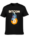 Bitcoin Coin-Crypto Astronaut IN THE MOON Lightweight Cotton T-Shirt – Daily Comfort Graphic Shirt