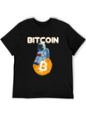 Bitcoin Coin-Crypto Astronaut IN THE MOON Lightweight Cotton T-Shirt – Daily Comfort Graphic Shirt