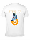 Bitcoin Coin-Crypto Astronaut IN THE MOON Lightweight Cotton T-Shirt – Daily Comfort Graphic Shirt