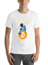 Bitcoin Coin-Crypto Astronaut IN THE MOON Lightweight Cotton T-Shirt – Daily Comfort Graphic Shirt