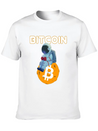 Bitcoin Coin-Crypto Astronaut IN THE MOON Lightweight Cotton T-Shirt – Daily Comfort Graphic Shirt