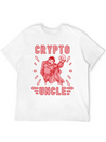 Bitcoin Crypto Uncle Cool Trader Crypto Lightweight Cotton T-Shirt – Daily Comfort Graphic Shirt