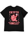 Bitcoin Crypto Uncle Cool Trader Crypto Lightweight Cotton T-Shirt – Daily Comfort Graphic Shirt