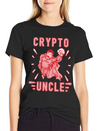 Bitcoin Crypto Uncle Cool Trader Crypto Lightweight Cotton T-Shirt – Daily Comfort Graphic Shirt