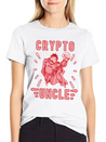 Bitcoin Crypto Uncle Cool Trader Crypto Lightweight Cotton T-Shirt – Daily Comfort Graphic Shirt
