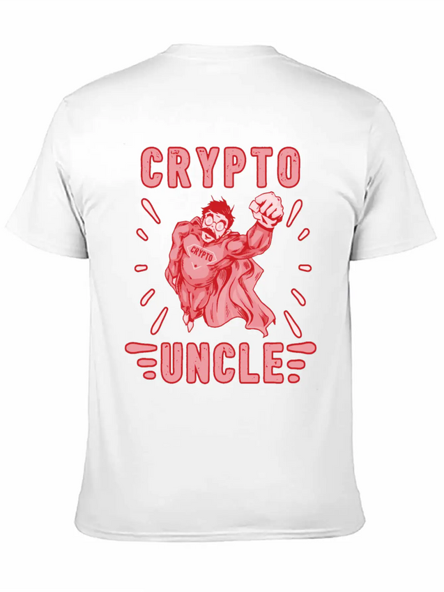 Bitcoin Crypto Uncle Cool Trader Crypto Lightweight Cotton T-Shirt – Daily Comfort Graphic Shirt