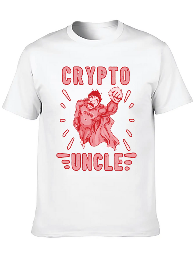 Bitcoin Crypto Uncle Cool Trader Crypto Lightweight Cotton T-Shirt – Daily Comfort Graphic Shirt