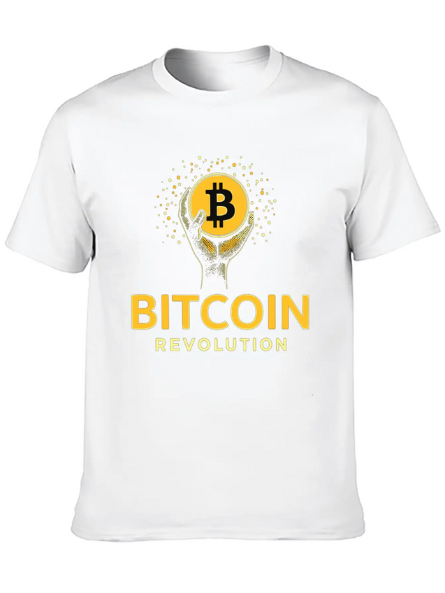Bitcoin Revolution Lightweight Cotton T-Shirt – Daily Comfort Graphic Shirt