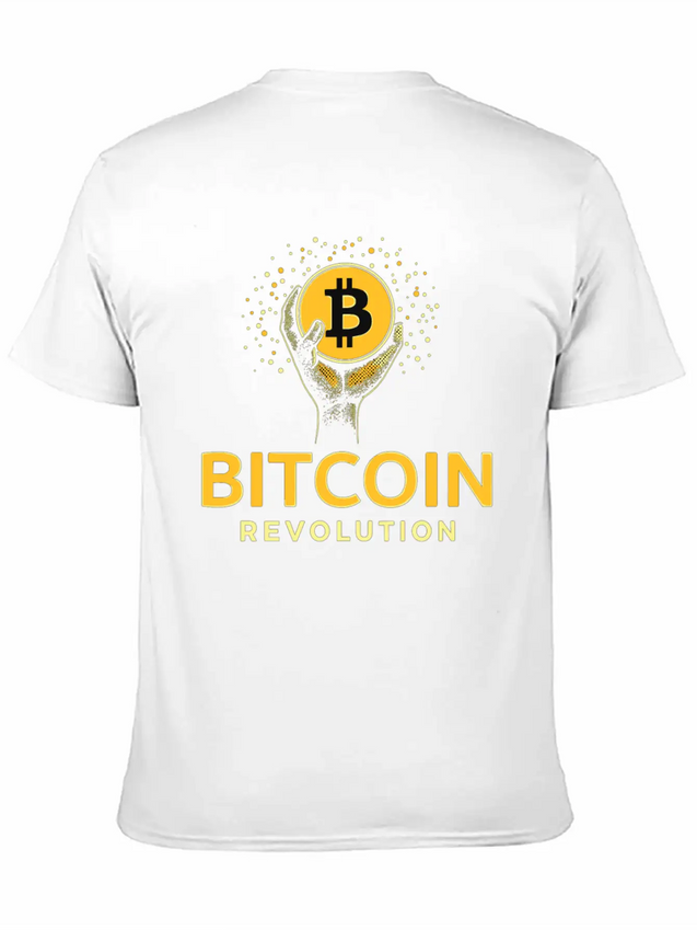 Bitcoin Revolution Lightweight Cotton T-Shirt – Daily Comfort Graphic Shirt