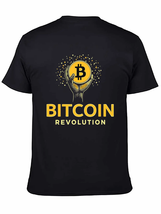Bitcoin Revolution Lightweight Cotton T-Shirt – Daily Comfort Graphic Shirt