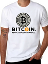 Bitcoin Revolutionizing Finance BTC Crypto Design Lightweight Cotton T-Shirt – Daily Comfort Graphic Shirt