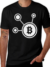 Bitcoin, Symbol, Sign, Cryptos, BTC, Logo, ETH Lightweight Cotton T-Shirt – Daily Comfort Graphic Shirt