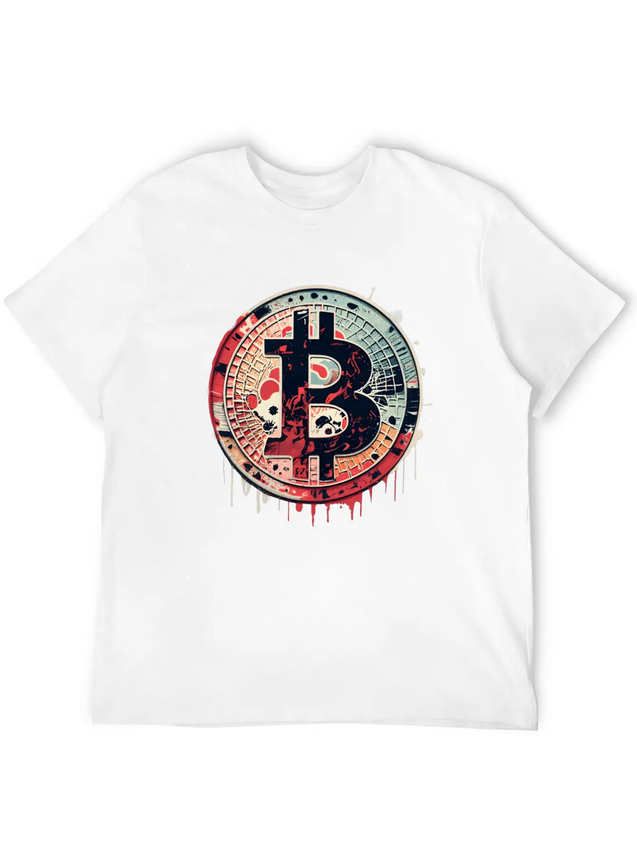 Bitcoin Unique Logo Lightweight Cotton T-Shirt – Daily Comfort Graphic Shirt