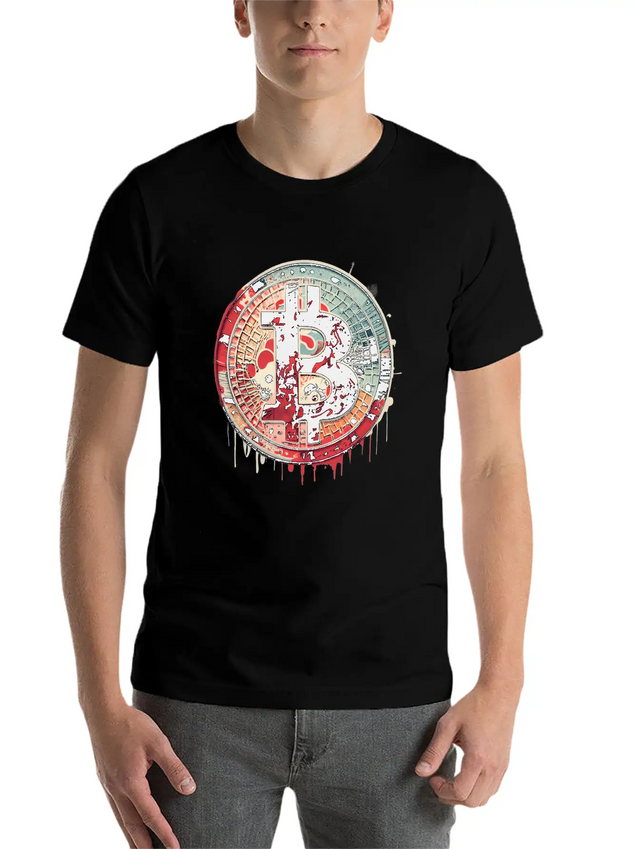 Bitcoin Unique Logo Lightweight Cotton T-Shirt – Daily Comfort Graphic Shirt