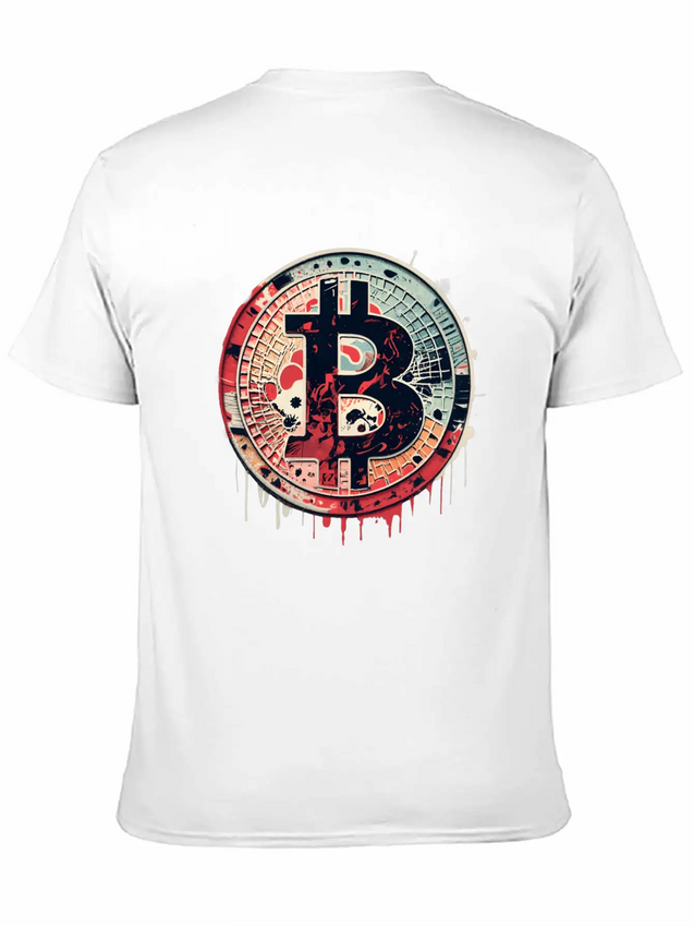 Bitcoin Unique Logo Lightweight Cotton T-Shirt – Daily Comfort Graphic Shirt