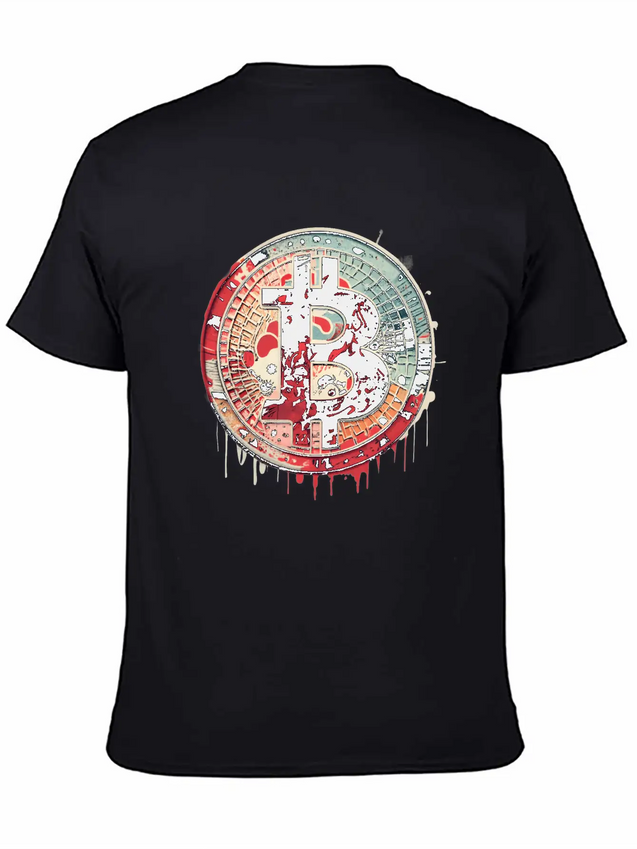 Bitcoin Unique Logo Lightweight Cotton T-Shirt – Daily Comfort Graphic Shirt