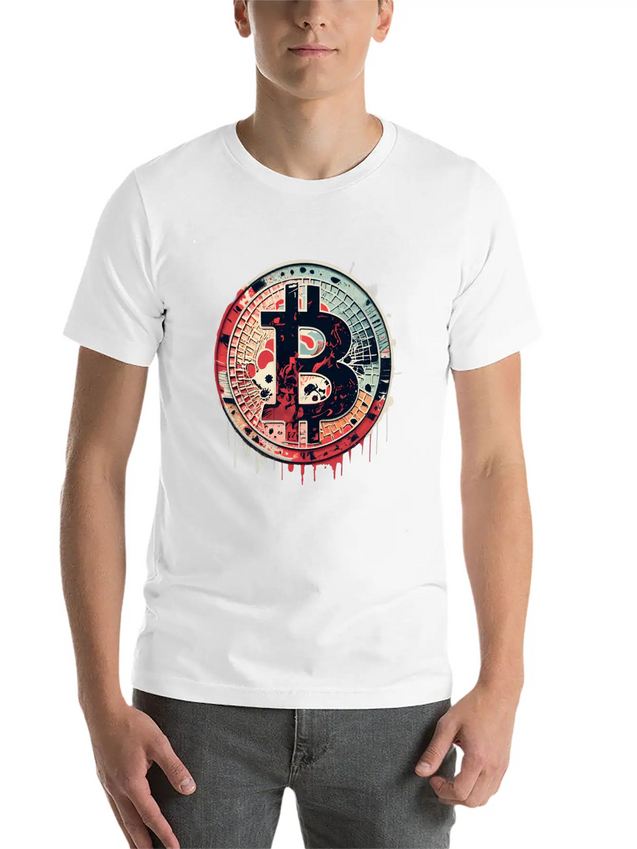 Bitcoin Unique Logo Lightweight Cotton T-Shirt – Daily Comfort Graphic Shirt