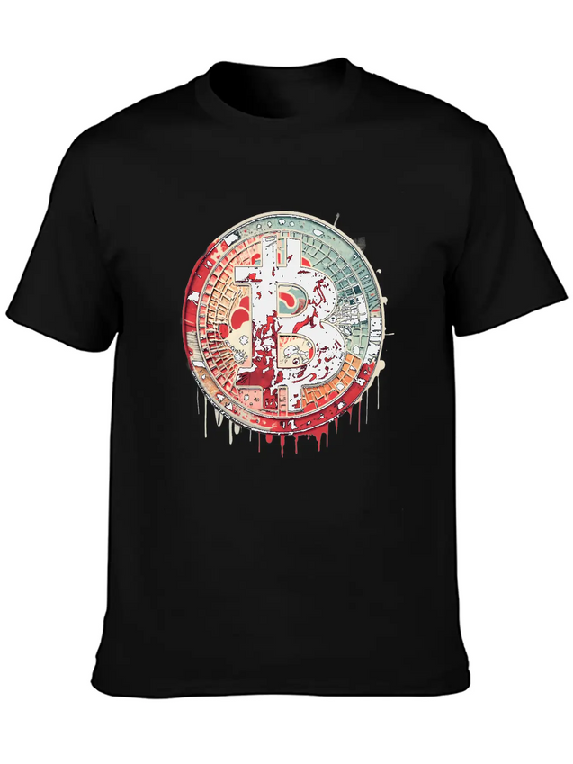 Bitcoin Unique Logo Lightweight Cotton T-Shirt – Daily Comfort Graphic Shirt
