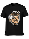 Black Coffee Cup Face Morning Tired Lightweight Cotton T-Shirt – Daily Comfort Graphic Shirt