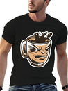 Black Coffee Cup Face Morning Tired Lightweight Cotton T-Shirt – Daily Comfort Graphic Shirt