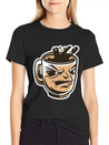 Black Coffee Cup Face Morning Tired Lightweight Cotton T-Shirt – Daily Comfort Graphic Shirt