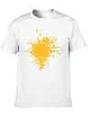 Blob Graffiti Drops Spray Water Sun Sea Holiday Va Lightweight Cotton T-Shirt – Daily Comfort Graphic Shirt