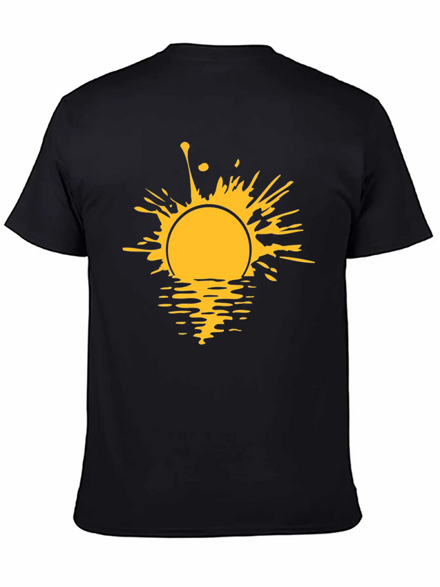 Blob Graffiti Drops Spray Water Sun Sea Holiday Va Lightweight Cotton T-Shirt – Daily Comfort Graphic Shirt