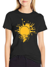 Blob Graffiti Drops Spray Water Sun Sea Holiday Va Lightweight Cotton T-Shirt – Daily Comfort Graphic Shirt