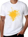 Blob Graffiti Drops Spray Water Sun Sea Holiday Va Lightweight Cotton T-Shirt – Daily Comfort Graphic Shirt