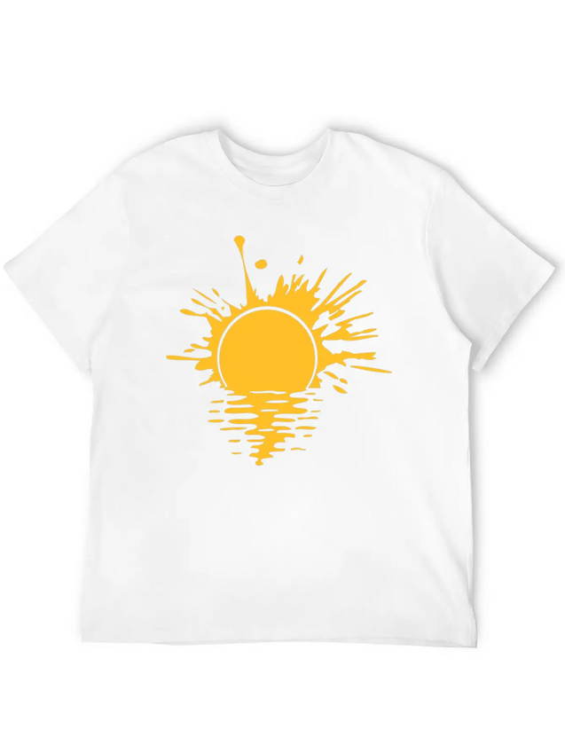 Blob Graffiti Drops Spray Water Sun Sea Holiday Va Lightweight Cotton T-Shirt – Daily Comfort Graphic Shirt