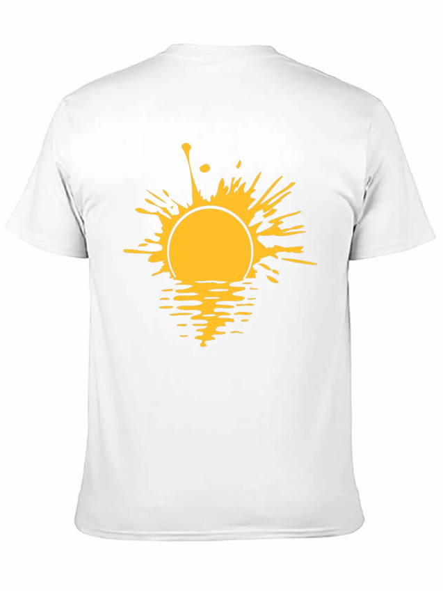 Blob Graffiti Drops Spray Water Sun Sea Holiday Va Lightweight Cotton T-Shirt – Daily Comfort Graphic Shirt