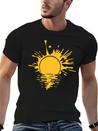 Blob Graffiti Drops Spray Water Sun Sea Holiday Va Lightweight Cotton T-Shirt – Daily Comfort Graphic Shirt