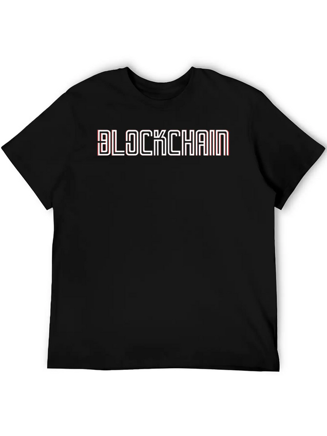 Blockchain Lightweight Cotton T-Shirt – Daily Comfort Graphic Shirt