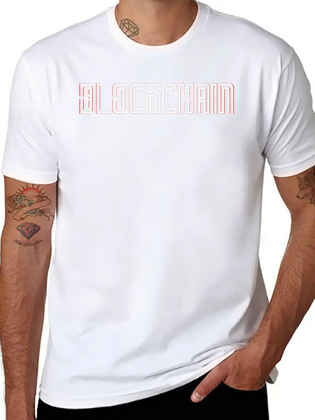 Blockchain Lightweight Cotton T-Shirt – Daily Comfort Graphic Shirt