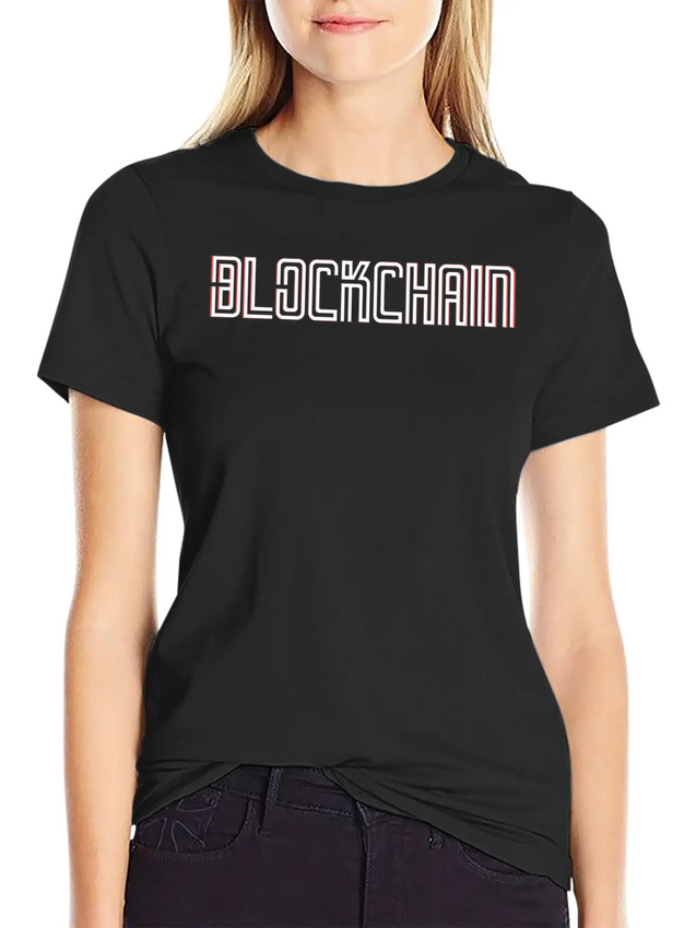 Blockchain Lightweight Cotton T-Shirt – Daily Comfort Graphic Shirt