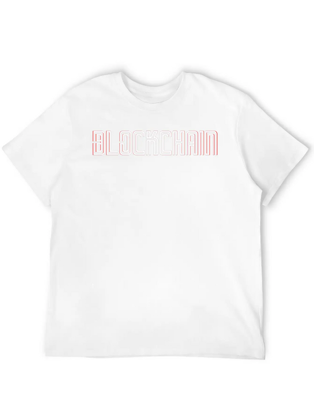 Blockchain Lightweight Cotton T-Shirt – Daily Comfort Graphic Shirt