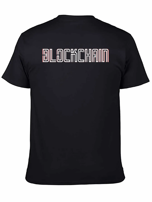 Blockchain Lightweight Cotton T-Shirt – Daily Comfort Graphic Shirt