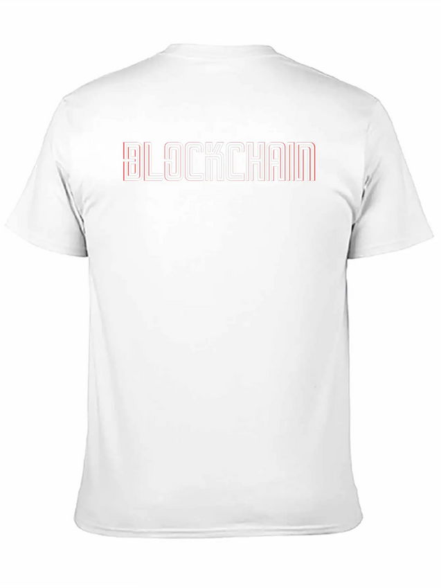 Blockchain Lightweight Cotton T-Shirt – Daily Comfort Graphic Shirt
