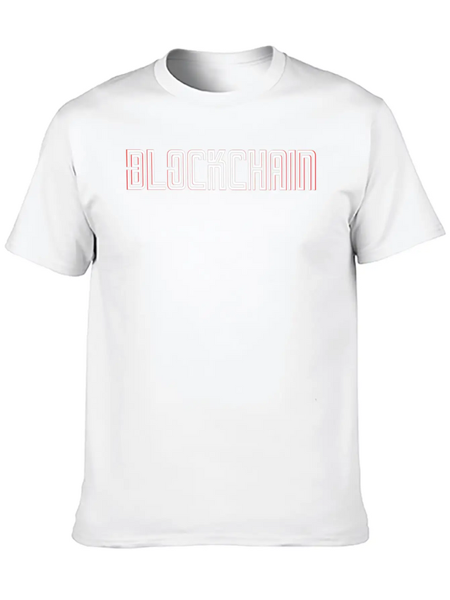 Blockchain Lightweight Cotton T-Shirt – Daily Comfort Graphic Shirt