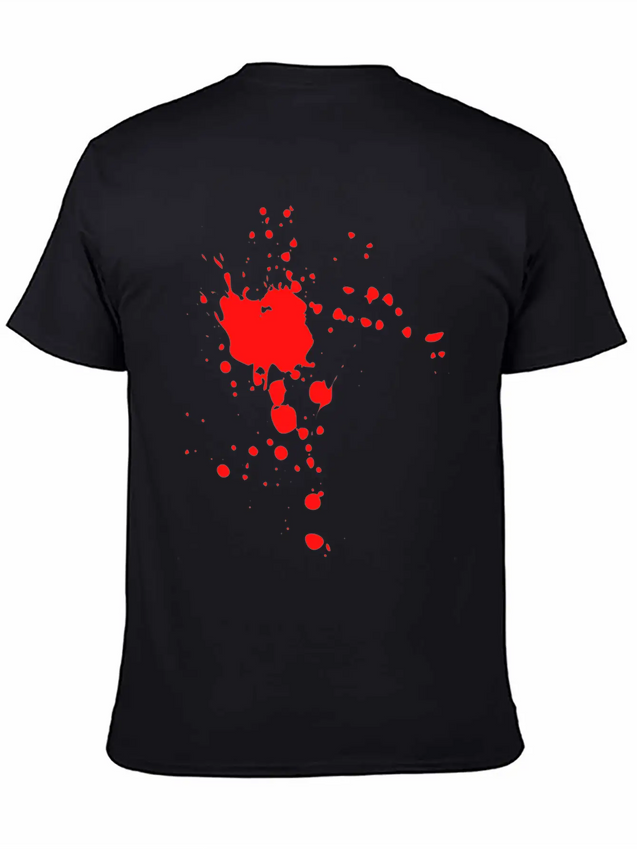 Blood Splat Lightweight Cotton T-Shirt – Daily Comfort Graphic Shirt