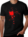 Blood Splat Lightweight Cotton T-Shirt – Daily Comfort Graphic Shirt