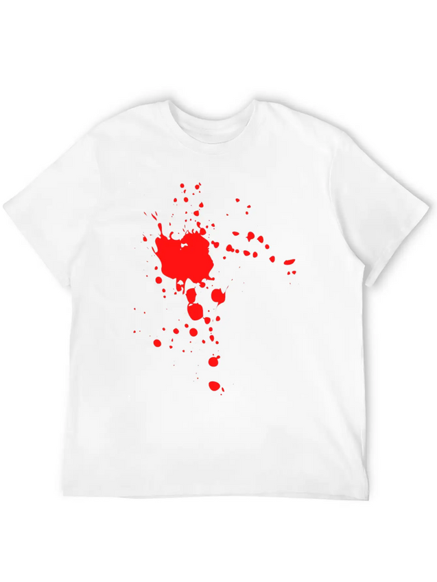 Blood Splat Lightweight Cotton T-Shirt – Daily Comfort Graphic Shirt