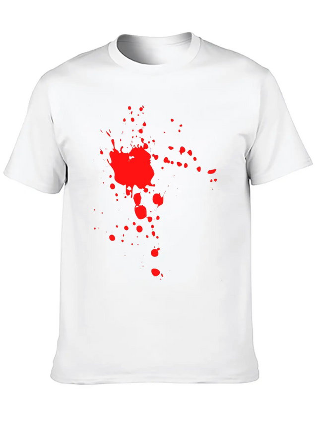 Blood Splat Lightweight Cotton T-Shirt – Daily Comfort Graphic Shirt