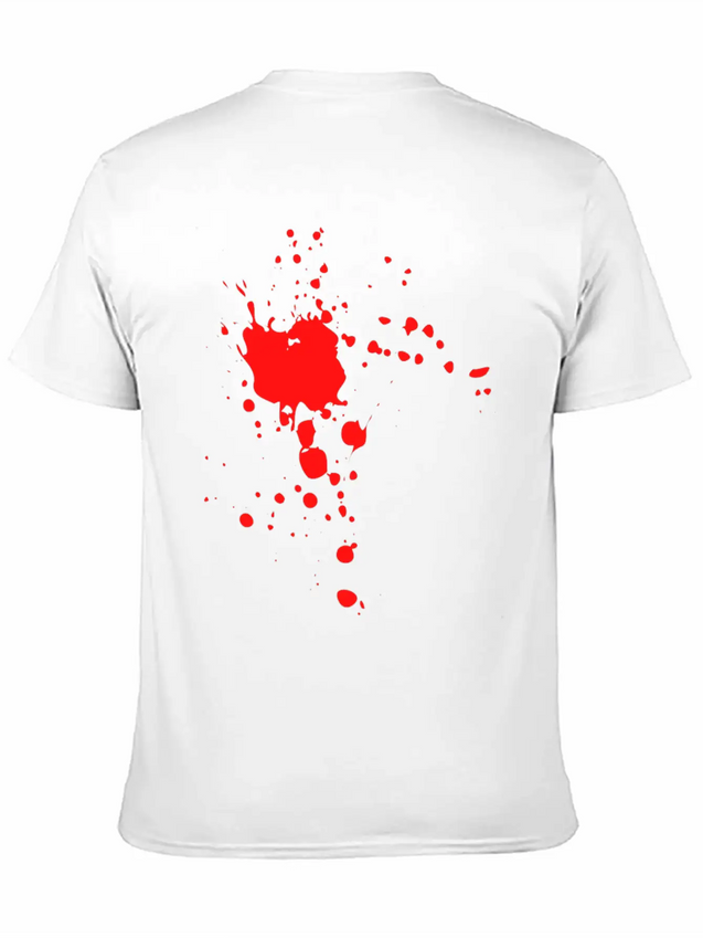 Blood Splat Lightweight Cotton T-Shirt – Daily Comfort Graphic Shirt