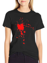 Blood Splat Lightweight Cotton T-Shirt – Daily Comfort Graphic Shirt