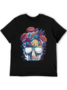 Blooms 'n Bones Lightweight Cotton T-Shirt – Daily Comfort Graphic Shirt