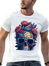 Blooms 'n Bones Lightweight Cotton T-Shirt – Daily Comfort Graphic Shirt