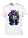 Blooms 'n Bones Lightweight Cotton T-Shirt – Daily Comfort Graphic Shirt