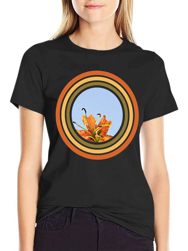 Blossom Lightweight Cotton T-Shirt – Daily Comfort Graphic Shirt